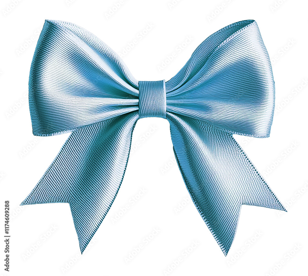 Realistic decorative ribbon bow isolated on transparent background. Realistic decorative ribbon bow isolated on transparent background.