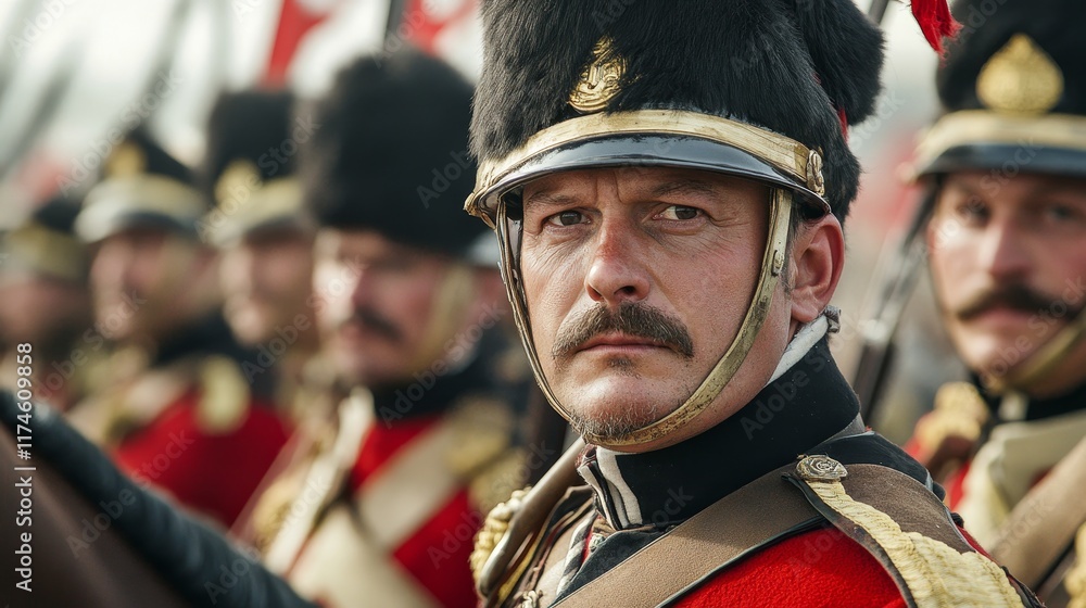 Close-up Portrait of a Swiss Cavalry Member Defending Neutrality in Switzerland Close-up Portrait of a Swiss Cavalry Member Defending Neutrality in Switzerland