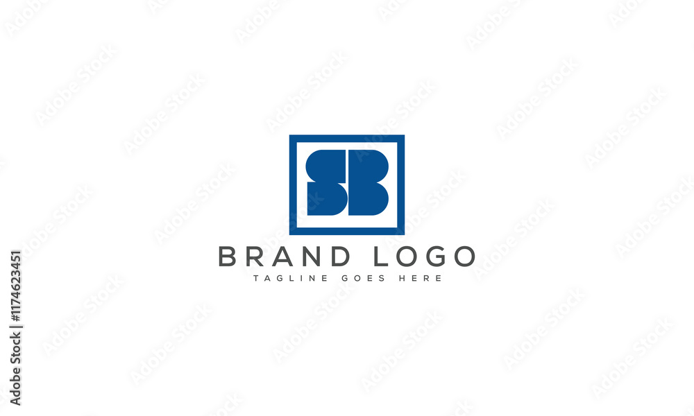 letter SB logo design vector template design for brand. letter SB logo design vector template design for brand.