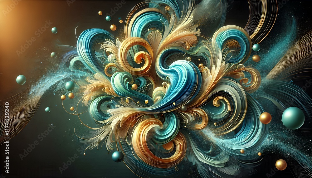 Energetic Swirling Fluid Forms Energetic Swirling Fluid Forms
