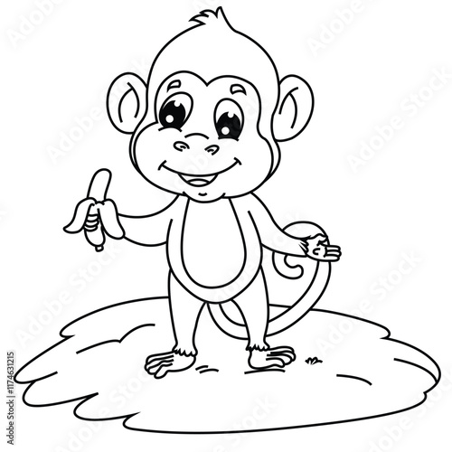 Cute cartoon hand drawn vector funny baby okey outline.
