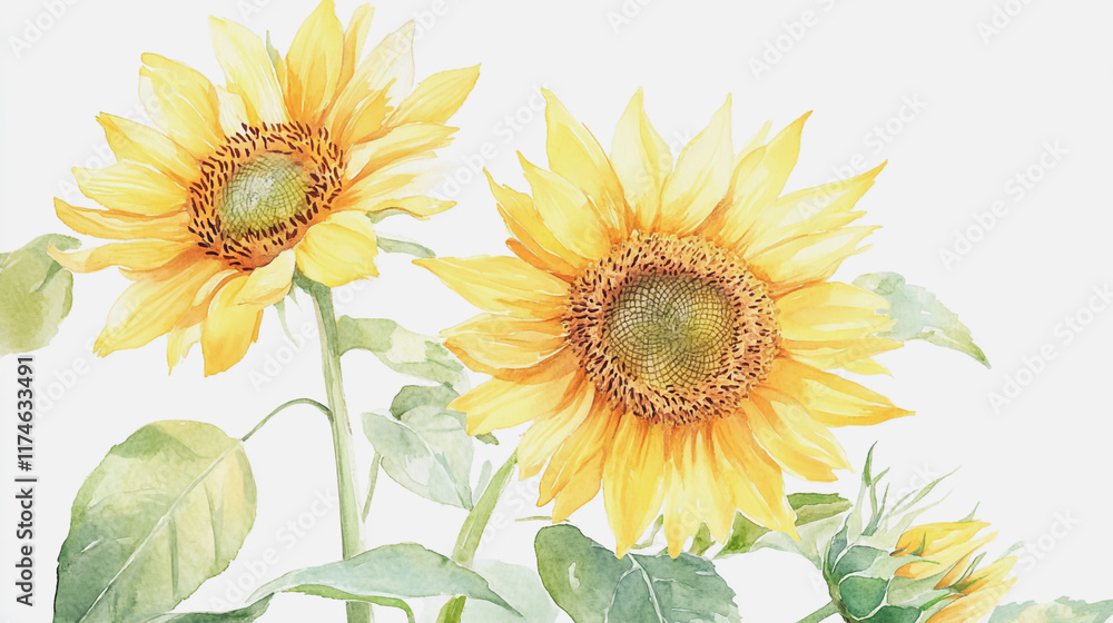 Fototapeta premium Elegant wedding invitation card background vector. Minimal hand painted watercolor botanical flowers texture template background. Design for wedding,vip cover, poster, rsvp moderncard.,Valentine's Day