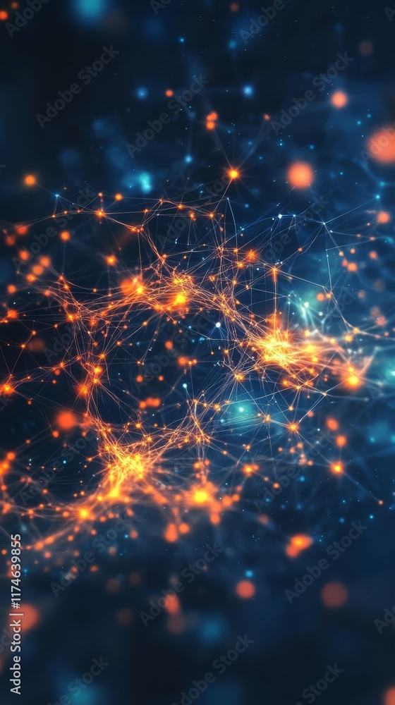 Network of Light: An abstract digital art piece depicting a vibrant web of interconnected points in a cosmic setting. It evokes a sense of digital connectivity, innovation. Network of Light: An abstract digital art piece depicting a vibrant web of interconnected points in a cosmic setting. It evokes a sense of digital connectivity, innovation.