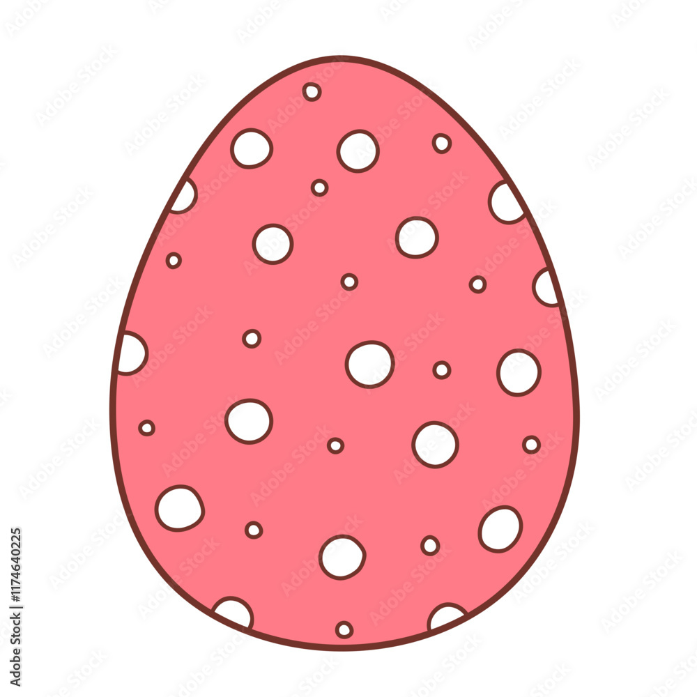 Easter egg painted polka dot easter holiday cartoon doodle illustration
Easter egg painted polka dot easter holiday cartoon doodle illustration