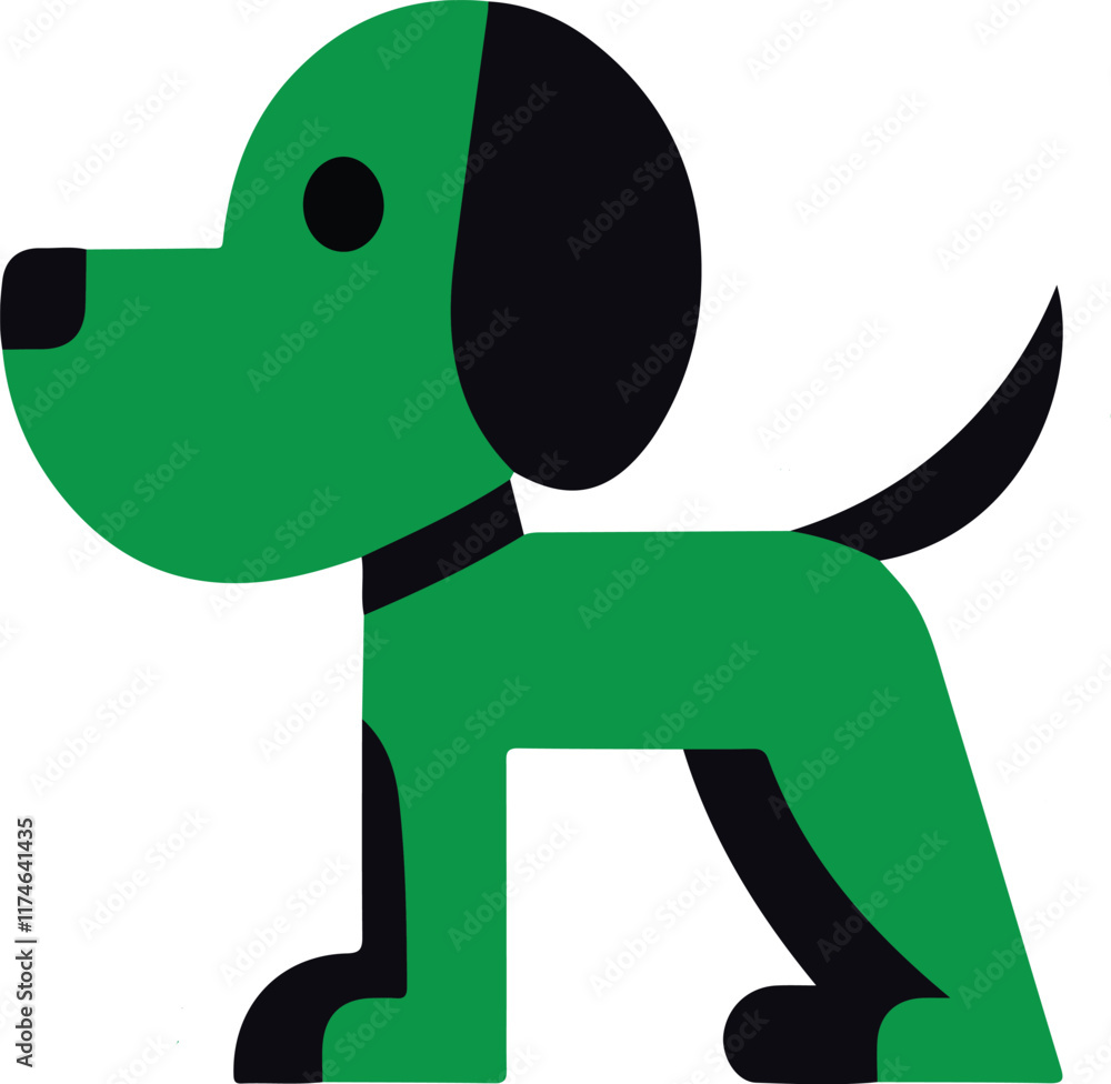 Vector illustration of cartoon dog icon design Vector illustration of cartoon dog icon design