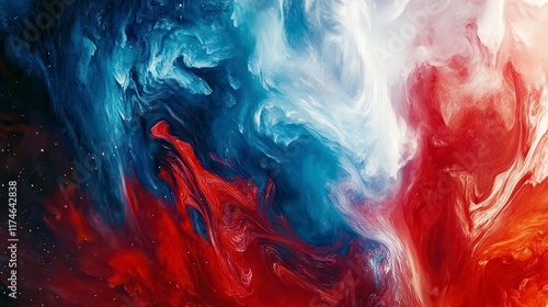 Abstract watercolor backgrounds with paint evoke fiery orange and red smoke textures, creating hot, dark, and light patterns