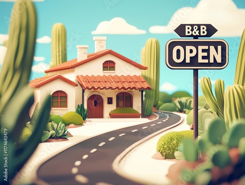 B&B Open sign