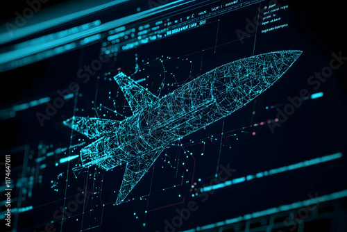 3D Rocket Illustration: Digital Design