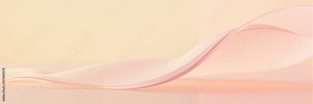 Abstract flowing fabric wave in peach and orange colors, smooth and elegant, suitable for background or artistic purposes, soft and gentle movement. Abstract flowing fabric wave in peach and orange colors, smooth and elegant, suitable for background or artistic purposes, soft and gentle movement.