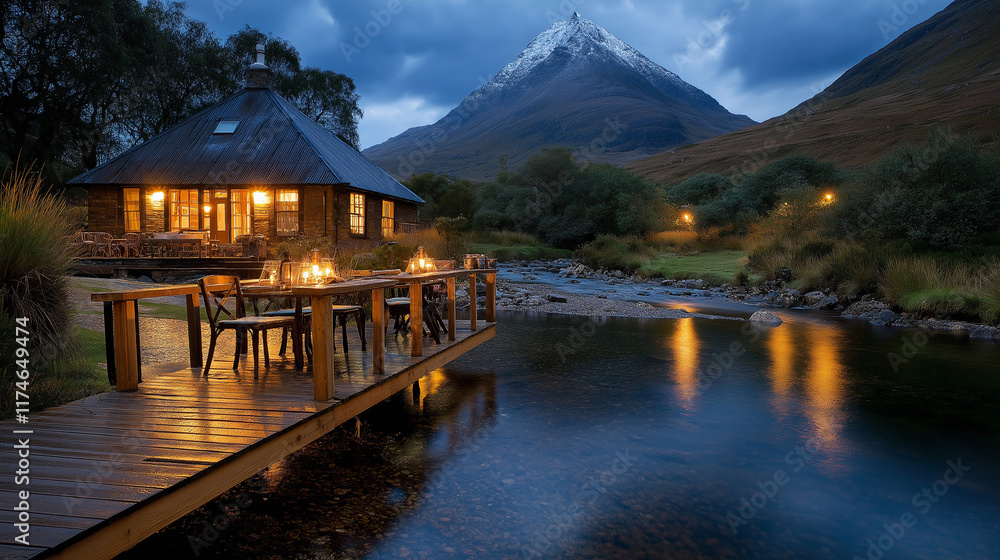 Naklejka premium Snowy landscape.