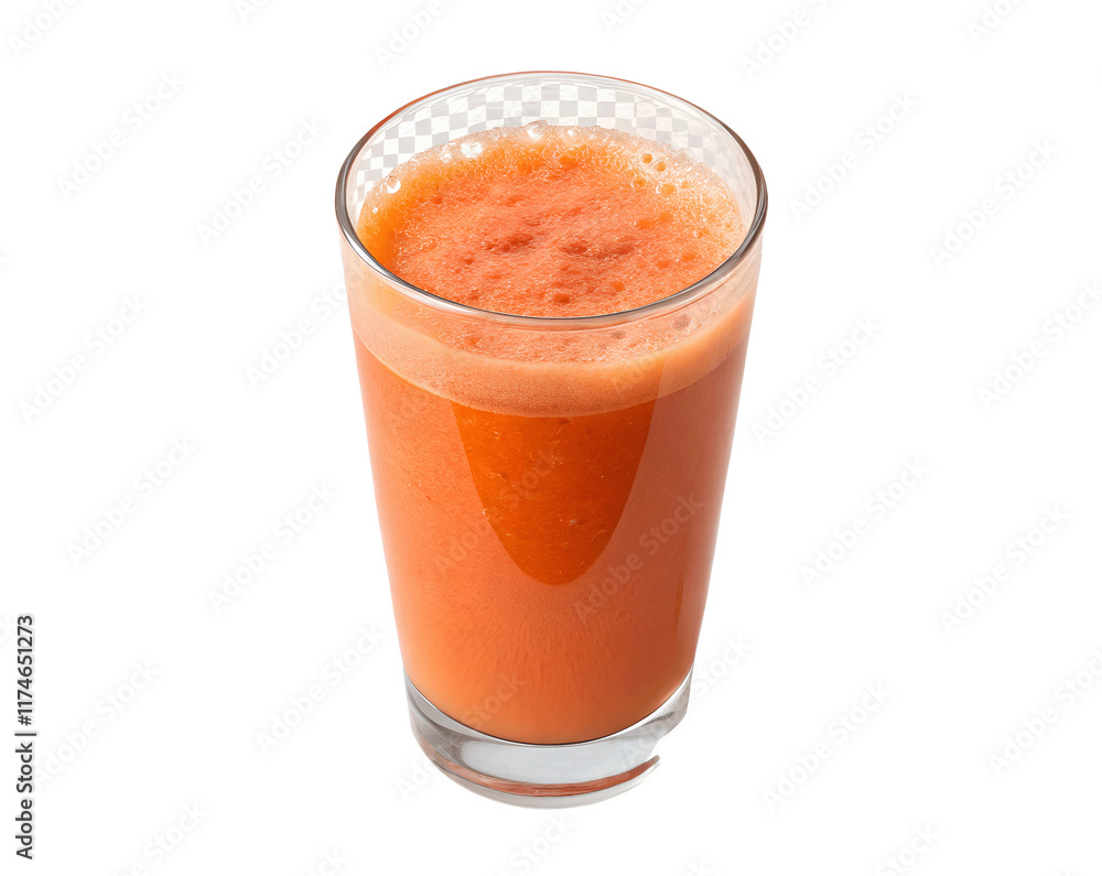 Fresh juice isolated on a white transparent background, showcasing its vibrant color and refreshing texture. Perfect for food photography, beverage marketing, and health-related content Fresh juice isolated on a white transparent background, showcasing its vibrant color and refreshing texture. Perfect for food photography, beverage marketing, and health-related content