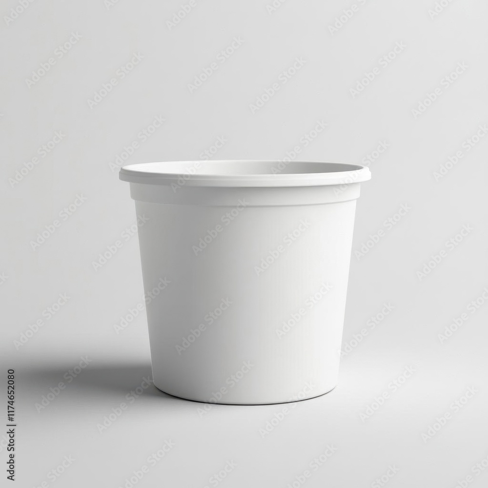 White Plastic Container Mockup White Plastic Container Mockup