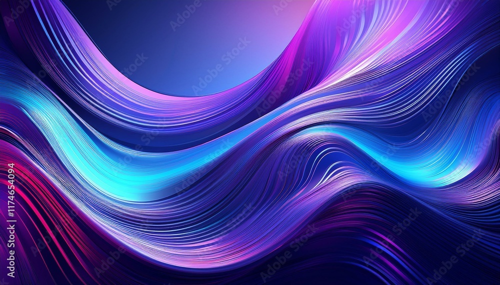 Blue and purple liquid abstract wavy shapes with glowing retro aesthetics, forming a sleek and dynamic futuristic banner design Blue and purple liquid abstract wavy shapes with glowing retro aesthetics, forming a sleek and dynamic futuristic banner design