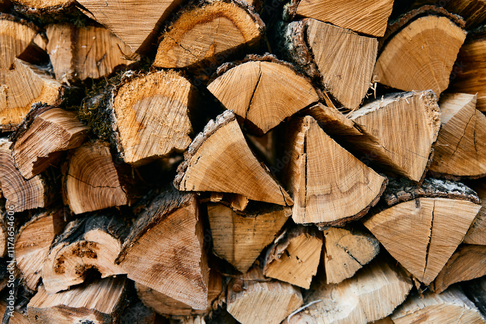 variety of wood logs in a pile close up shot of different types of timber stacked together variety of wood logs in a pile close up shot of different types of timber stacked together
