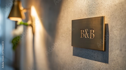 The Allure of a B&B: A warmly lit sign indicating a 