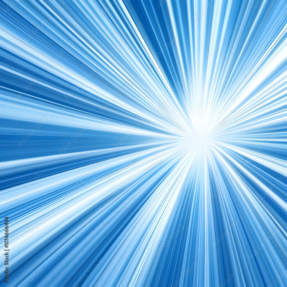 Abstract Blue Radiating Lines Background Illustration Abstract Blue Radiating Lines Background Illustration