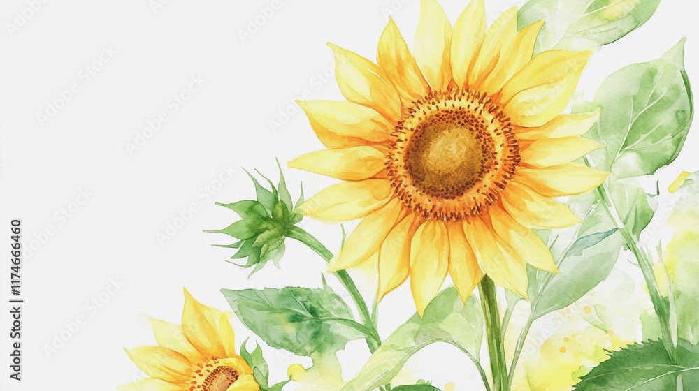 Obraz premium Elegant wedding invitation card background vector. Minimal hand painted watercolor botanical flowers texture template background. Design for wedding, vip cover, poster, rsvp moderncard.Valentine's Day