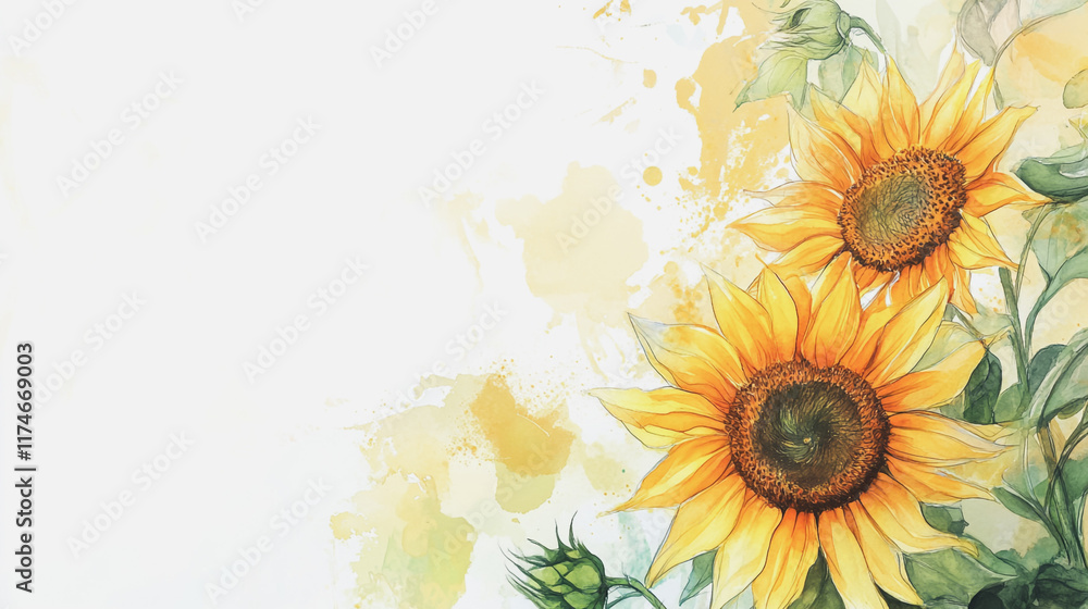 Obraz premium Elegant wedding invitation card background vector. Minimal hand painted watercolor botanical flowers texture template background. Design for wedding, vip cover, poster, rsvp moderncard.Valentine's Day