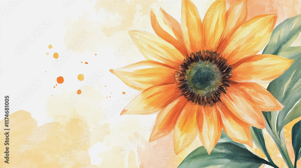 Obraz premium Elegant wedding invitation card background vector. Minimal hand painted watercolor botanical flowers texture template background. Design for wedding, vip cover, poster, rsvp moderncard.Valentine's Day