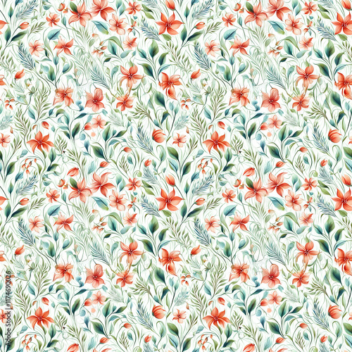 Vibrant floral patterns in seamless design for timeless elegance