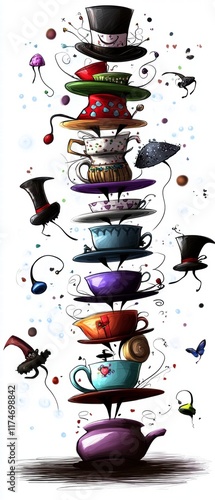 Mad Hatter's Tea Party Stack
