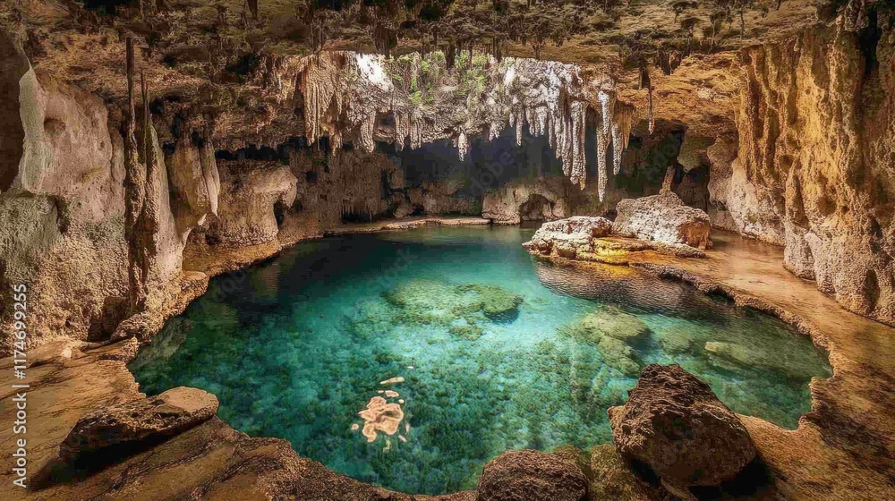 Hidden Oasis Inside a Cave Hidden Oasis Inside a Cave