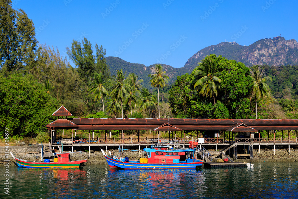 Obraz premium Telaga Harbor Perdana Quay Pulau Langkawi Island Kedah Malaysia