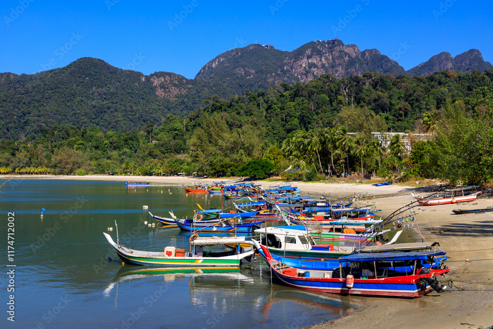 Fototapeta premium Telaga Harbor Perdana Quay Pulau Langkawi Island Kedah Malaysia