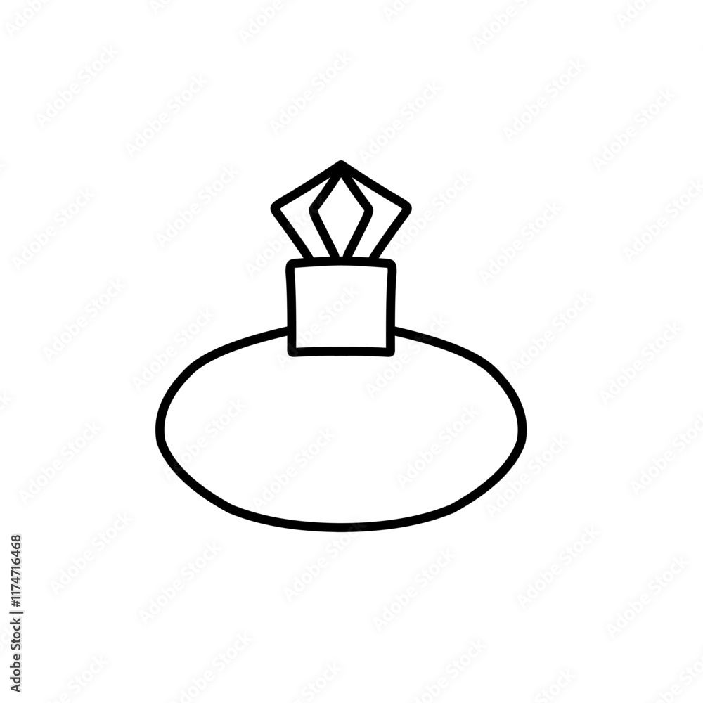Obraz premium perfume bottle outline