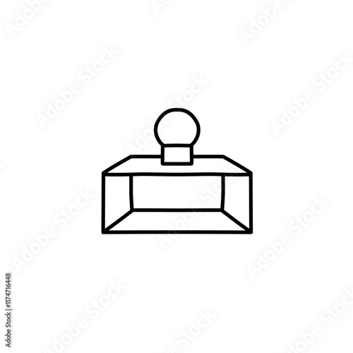 perfume bottle outline