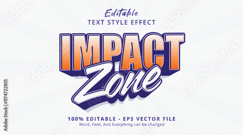 Impact Zone Editable Text Effect