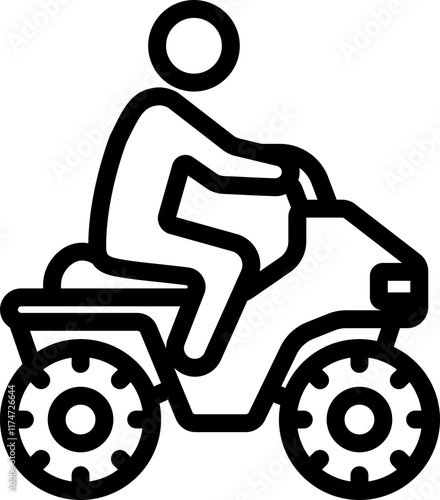ATV Line Icon