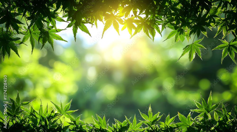 Nature's Green Embrace: Lush Foliage and Sunlight Nature's Green Embrace: Lush Foliage and Sunlight