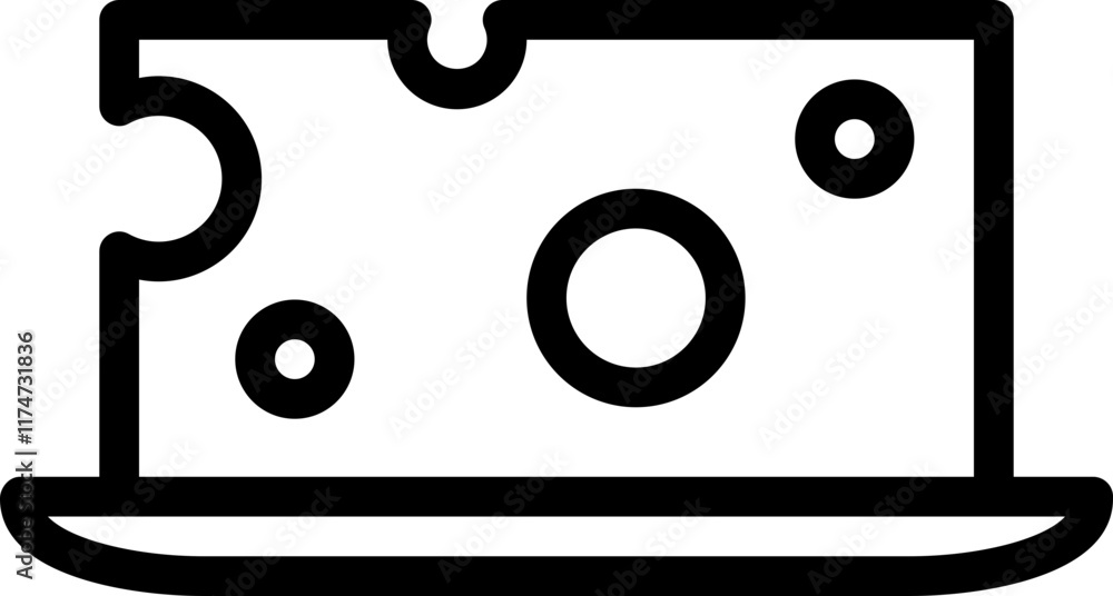 Cheese Line Icon Cheese Line Icon