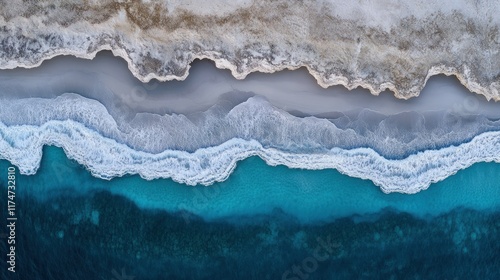 Aerial View of Stunning Zlatni Rat Beach with Clear Waters and Gentle Waves