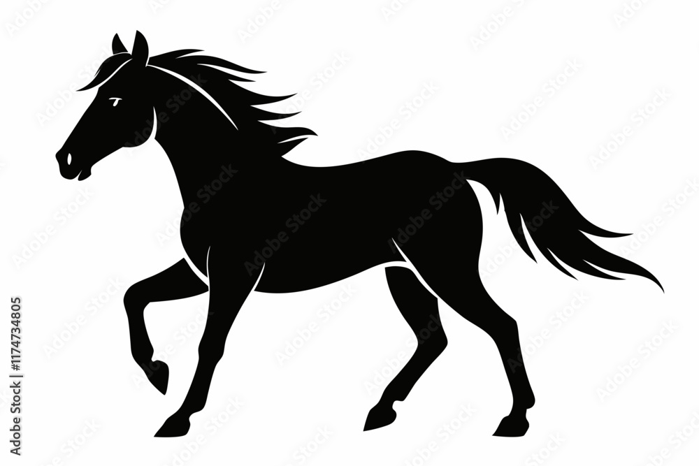 Elegant Horse Icon Silhouette Illustration Perfect for Logos Art and Graphic Design Projects
Elegant Horse Icon Silhouette Illustration Perfect for Logos Art and Graphic Design Projects
