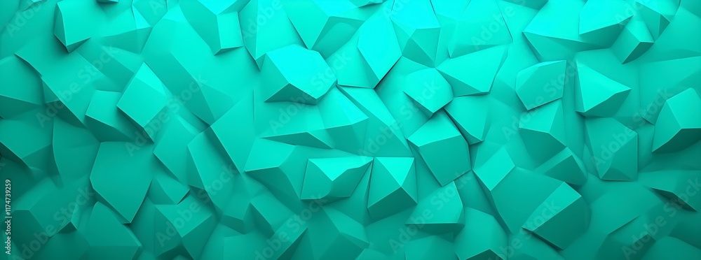 Turquoise 3D Geometric Background with Abstract Shapes and Textures Turquoise 3D Geometric Background with Abstract Shapes and Textures