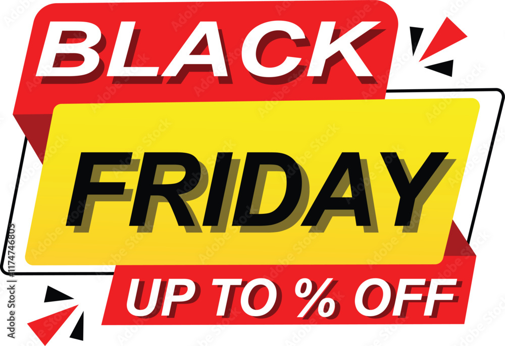 Fototapeta premium Big Sale, Super Sale, Mega Sale, Special Offer, Discount Tag, Black Friday, Best Sale And Offer Tag Vector Illustration 