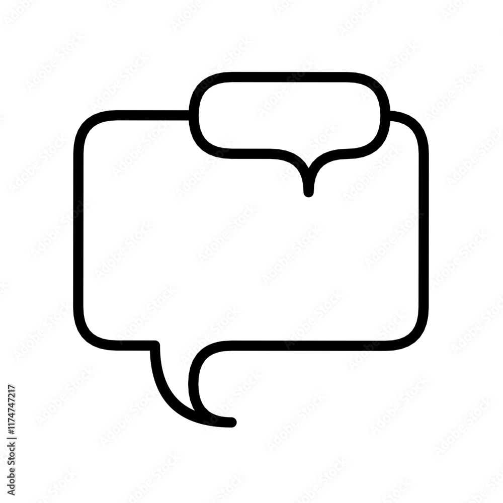 Naklejka premium two bubble chat icon