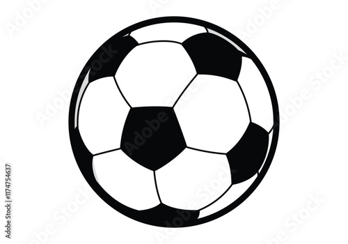 soccer ball isolated on white