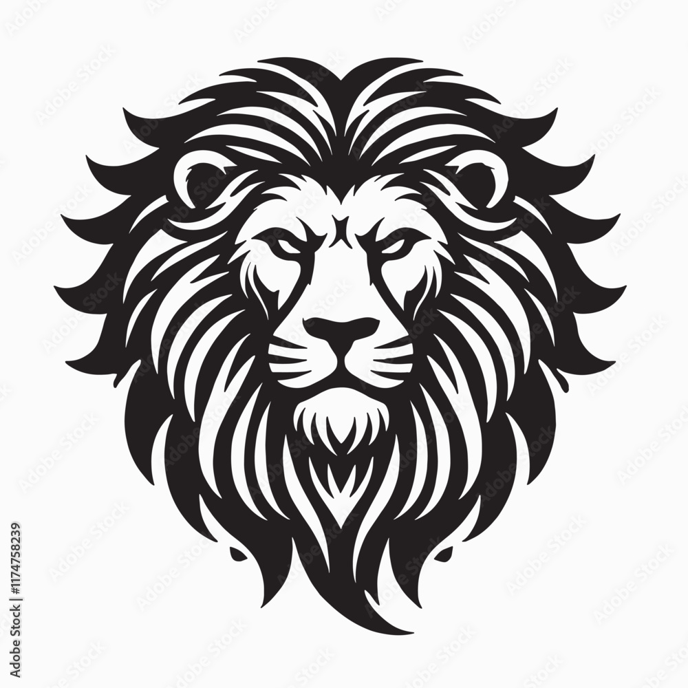 Fototapeta premium lion head vector