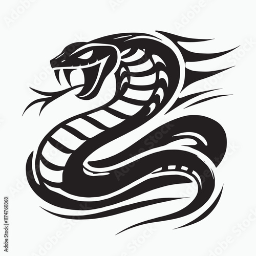 black and white snake