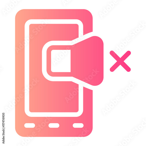 mute gradient icon