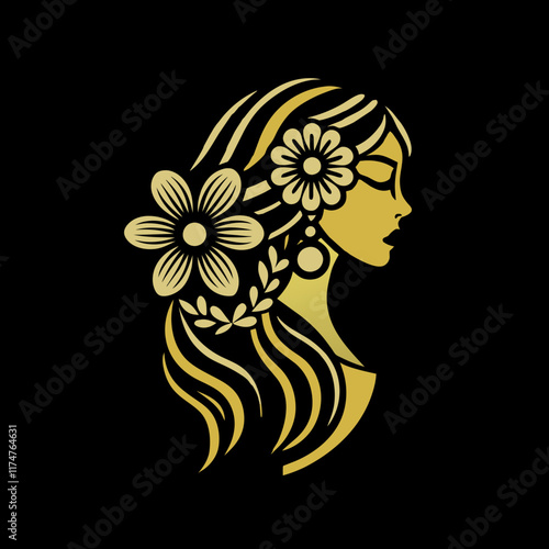 girl with a bouquet of flowers
