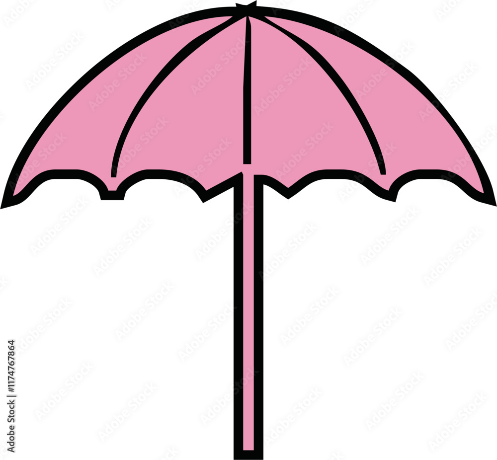 Umbrella isolated on white background icon Umbrella isolated on white background icon
