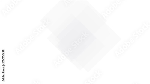 Square shapes moving on a white background