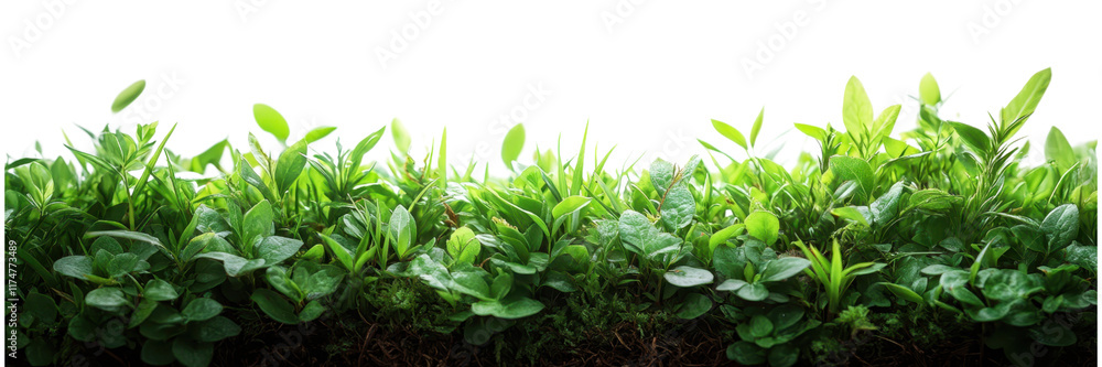 Lush Greenery on Serene Canvas, vibrant blades of grass contrasting against a clean, white backdrop, evoking tranquility and simplicity Lush Greenery on Serene Canvas, vibrant blades of grass contrasting against a clean, white backdrop, evoking tranquility and simplicity