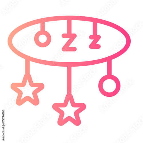 crib toy gradient icon