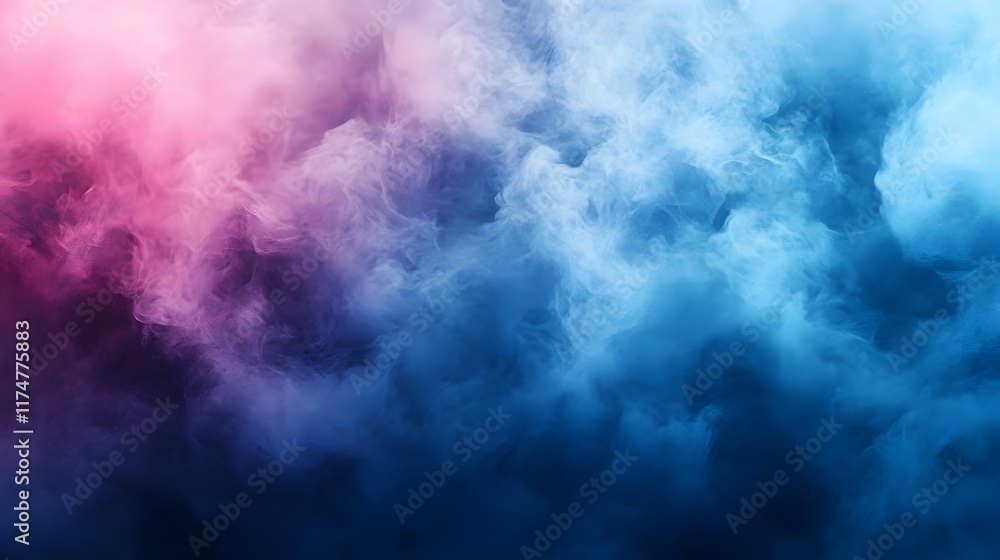 Fototapeta premium Captivating and Enigmatic Smoke or Mist Formations in a Surreal Dreamlike Palette of Vibrant Vivid Colors This Moody Atmospheric Image Evokes a Sense of Mystery Fantasy and the Supernatural