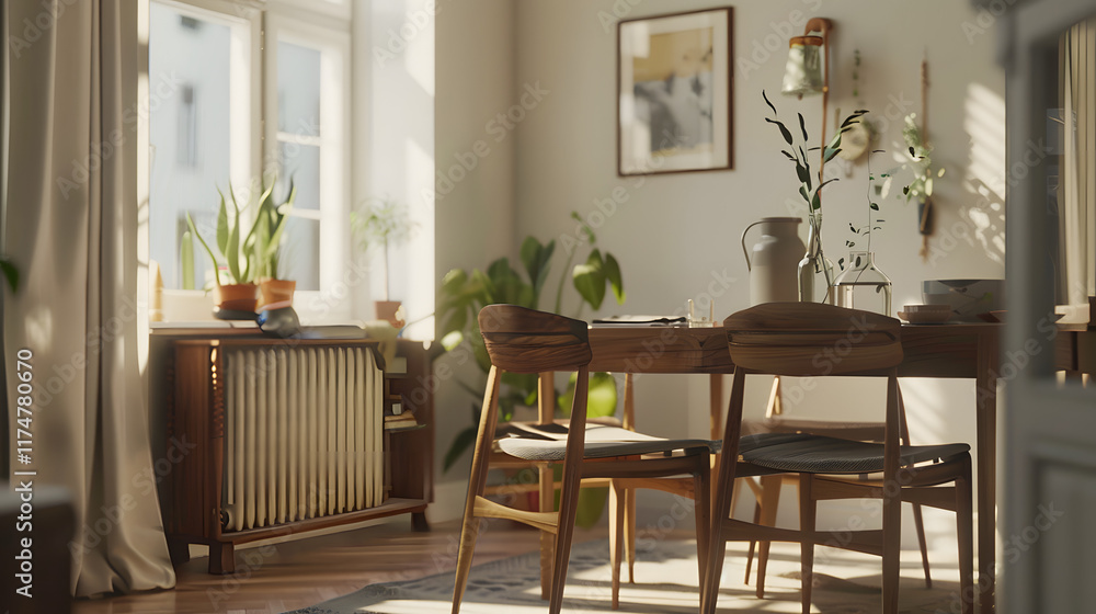 Obraz premium Scandinavian Dining Room interior design